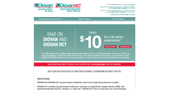 Desktop Screenshot of diovan.com